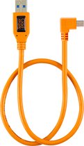 Tether Tools TetherPro USB 2.0 Type-A to 5-Pin Mini-USB Right Angle Adapter Cable - Oranje