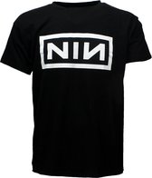 Nine Inch Nails Logo Band T-Shirt Zwart - Officiële Merchandise