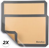 Bondoo Deegmat 40x30cm - 2X - Zwart