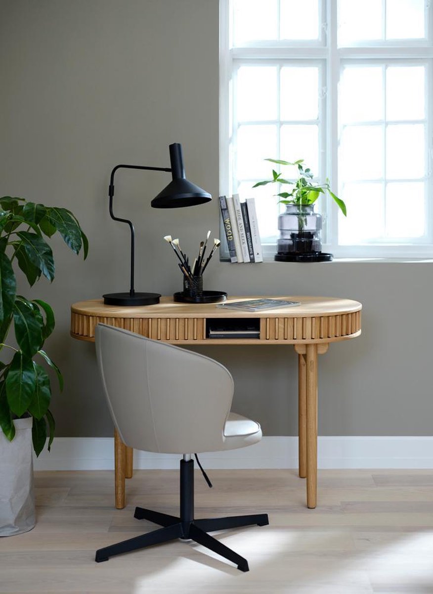 Bureau Eikenhout Naturel - 60x120cm - 1 Plank - Tafel Carno - Giga Living