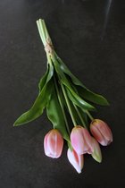Kunsttulpen - Maakt het Verschil in jouw Interieur - Tulpen - Nepbloemen - Kunstbloemen - Voorjaarsbloemen - Zijden Bloemen - Nep bloemen - Bruiloft bloemen - Voorjaar - 36cm - Roze