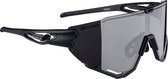 FORCE CREED Matt Zwart Polarized Sportbril met UV400 Bescherming en Flexibel TR90 Frame - Unisex & Universeel - Sportbril - Zonnebril voor Heren en Dames - Fietsaccessoires