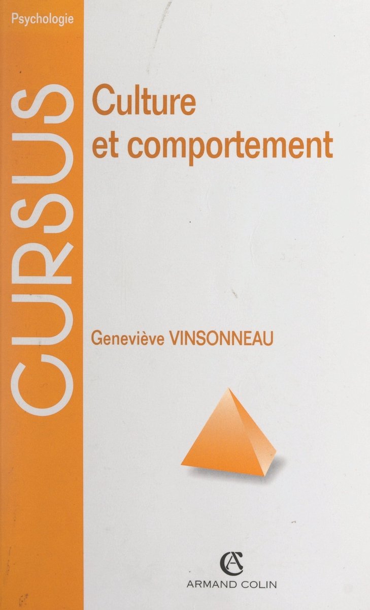 Culture et comportement - Geneviève Vinsonneau