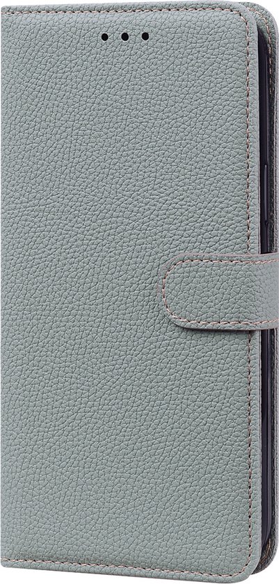 Xiaomi Redmi Note 11 Book Case Cover avec Camera Protection - TPU - Porte-cartes - Cordon de serrage - Xiaomi Redmi Note 11 - Grijs