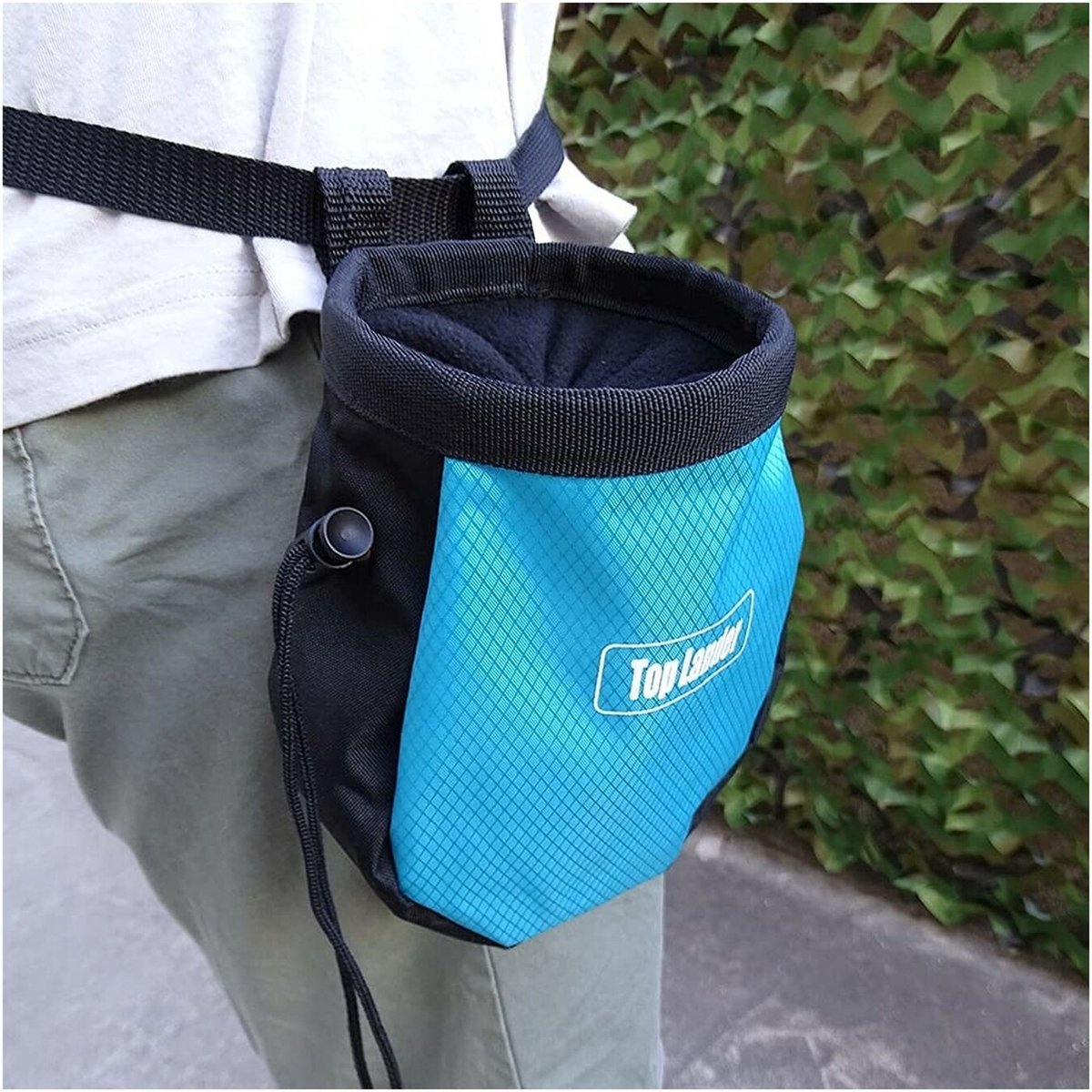 pofzak - chalk bag - blauwe