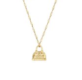 Ketting - Yehwang - Tasje - Statement Ketting - Goud - Stainless steel sieraden