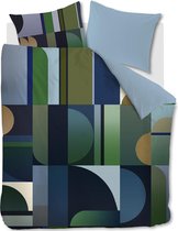 Kardol Utopia dekbedovertrek - Eenpersoons - 140x200/220 - Blauw Groen