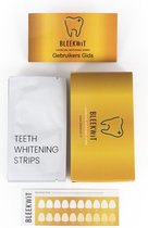 Bleekwit - Premium Charcoal Strips - Tandenbleken - 28 Strips - 14 behandelingen - Peroxide Vrij - 100% Vegan - Professionele Tandenbleek Strips - Tandenblekers - Meteen Resultaat - Wittere Tanden