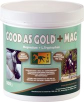 TRM Good as gold 500GR | Supplementen paard is een aanvullend diervoeder voor paarden met Magnesium en Tryptofaan