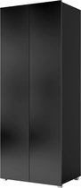 Calabrini 2D - dubbeldeurs kledingkast, openslaande deur, zwart