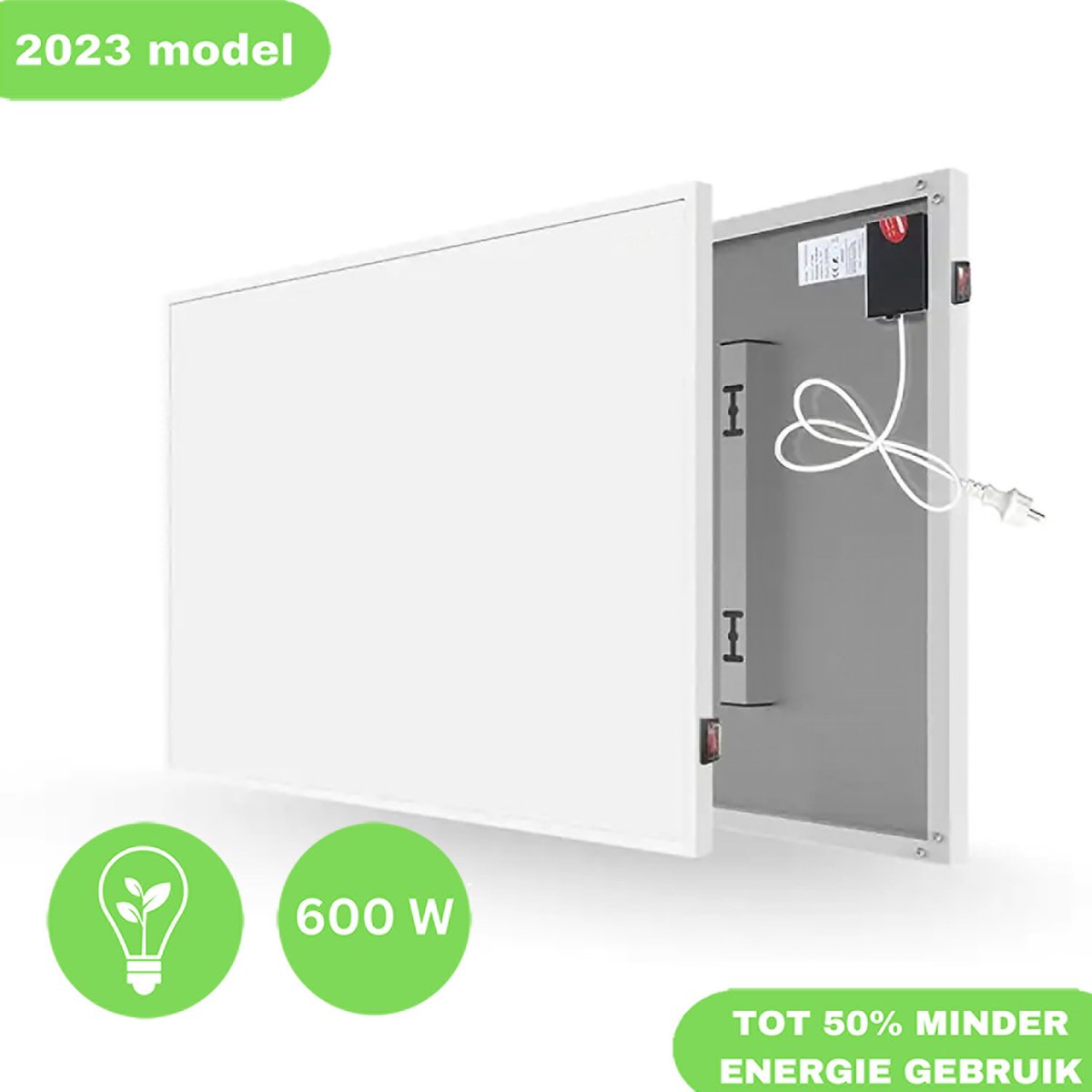 Infrarood verwarmingspaneel – Elektrische Verwarming – 600 Watt – Infrarood kachel – Verplaatsbaar