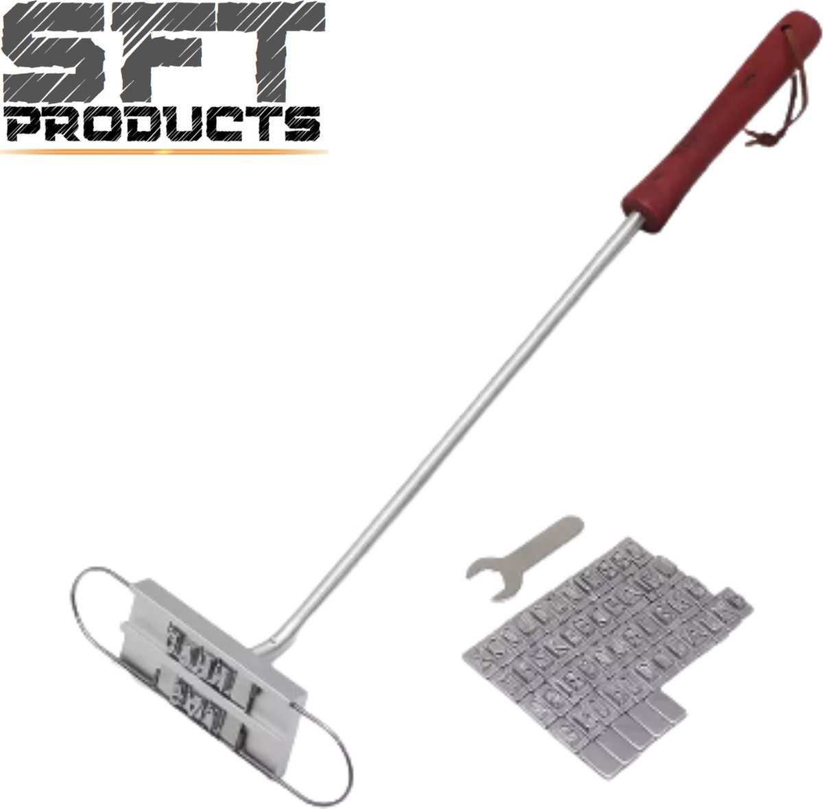 SFT-Products BBQ letterbedrukking voor vlees - BBQ vlees brandijzer set- 55 letters - Gepersonaliseerd grillen