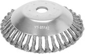 YATO Brosse de désherbage universelle en acier Ø25 cm - Diamètre de la tige 25,4 mm