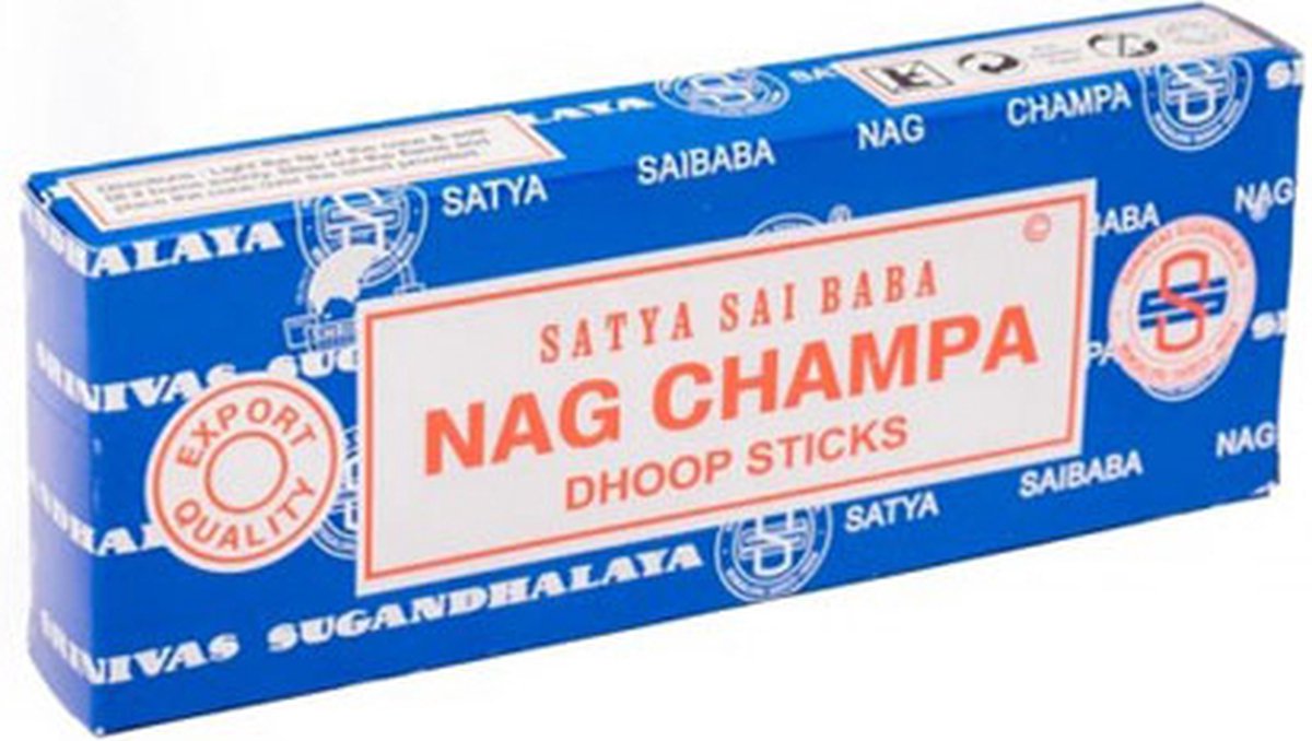 Satya Sai Baba Nag Champa Dhoopsticks 1 los pakje