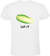 Lof It Heren T-shirt | Witlof | Groente | Gezond | Nederlands | Taal | Engels | Vegetarier | Vegetarisch | Koken | Keuken | Eten | Vega | Shirt