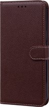 Etui OPPO A17 - Bookcase - Cordon - Porte carte - Portefeuille - Protection appareil photo - Simili cuir - Marron foncé