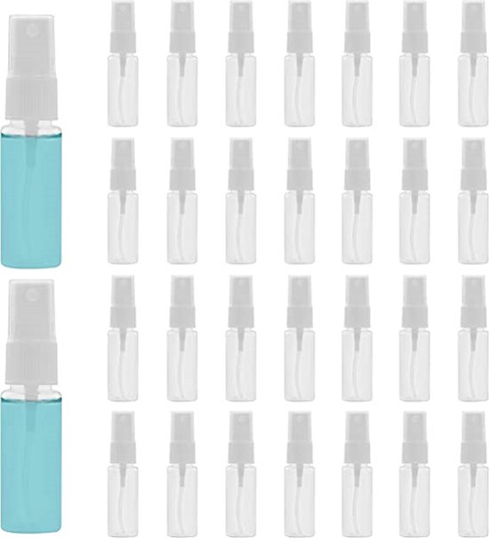 Spray Bottle - Mist Spray Bottle / Refillable Roller Bottles - For Cleaning, Perfumes, Essential Oils – Travel Size 30 pack 20ml