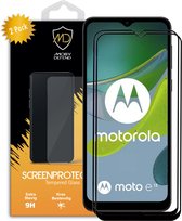 Lot de 2 Protecteurs d'écran Motorola Moto E13 - Écrans de veille en Glas trempé MobyDefend - Rebords noirs - Protections d'écran - Plaques de verre Convient pour : Motorola Moto E13