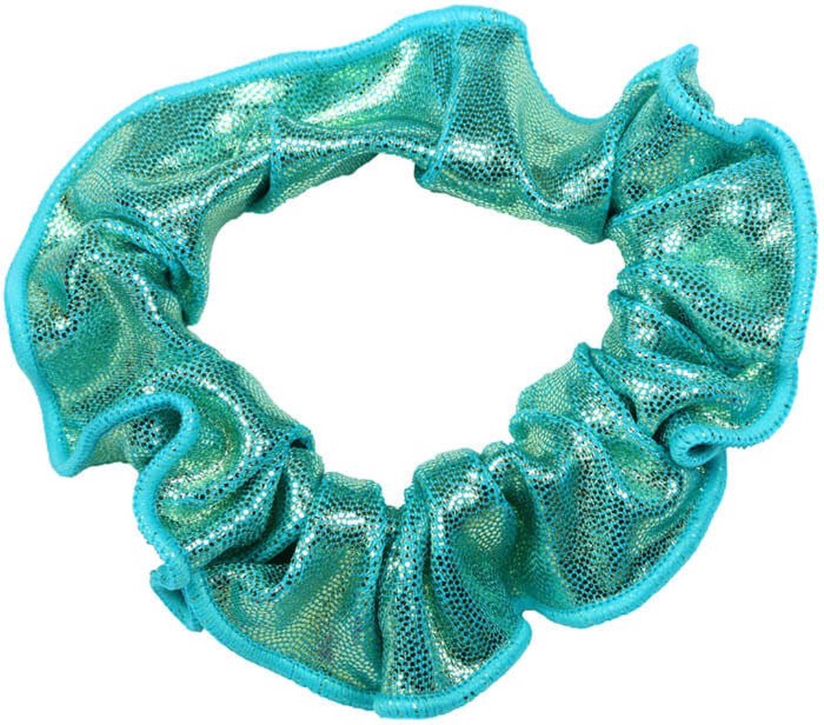 Snowflake - Hair Scrunchie - Mystique Glansstof - Turnen - Meisjes - Haarwokkel - Elastisch - Hawaii Groen - One Size