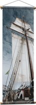 WallClassics - Affiche Textile - Voilier sur Océan - 40x120 cm Photo sur Textile
