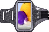 Support pour téléphone running Samsung Galaxy A72 - bracelet - bracelet sport - en tissu - Zwart