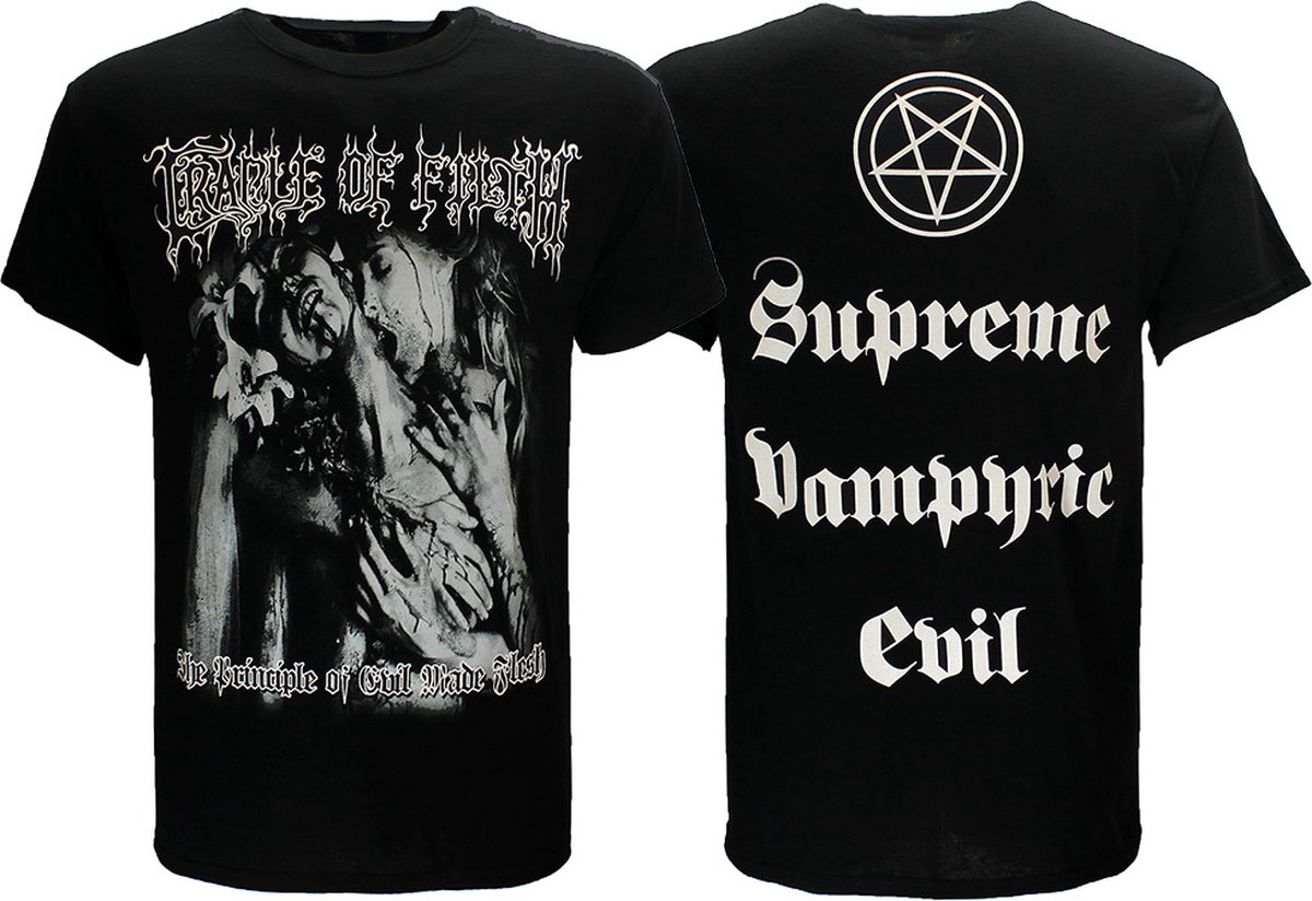 cradle Of Filth Supreme Vampiric Evil T-Shirt - Officiële Merchandise - L