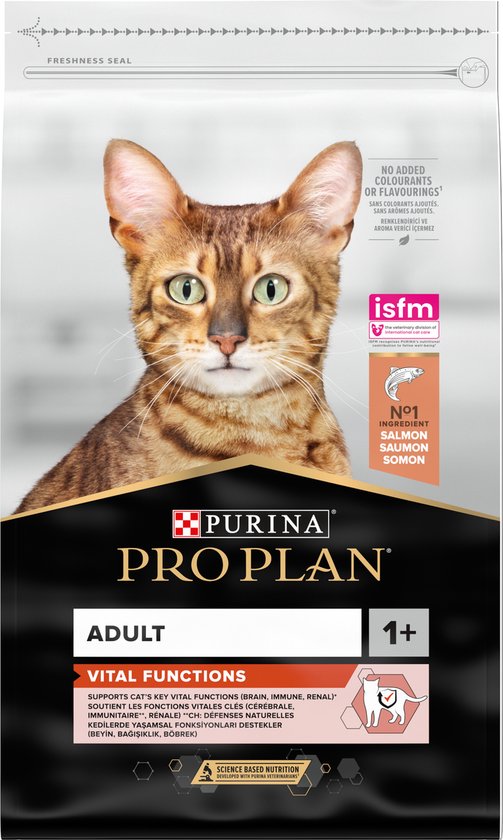 Pro Plan Adult Vital Functions - Katten Droogvoer - Zalm - 10 kg