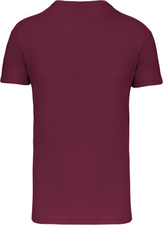 Wijnrood T-shirt met ronde hals merk Kariban maat M