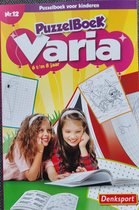 Denksport Nr 12 Varia 6 t/m 8 jaar Varia Puzzelboek voor kinderen - Denksport junior - Puzzelboekjes - Puzzel kinderen - Knutselen meisjes - Knutselen jongens