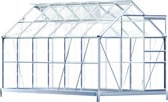 Tuinkas Aluminium - 7,2 m² 4 Dakramen Regengoot - 380x190cm