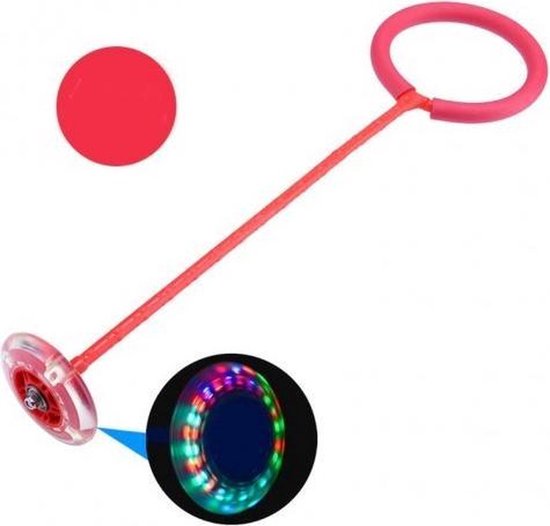 Jouet Skip Ball avec éclairage LED Rouge bol