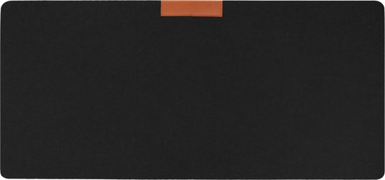 Foto: Quvio bureau onderlegger bureau organizer bureau accessoires vilt 70 x 33 lxb cm zwart