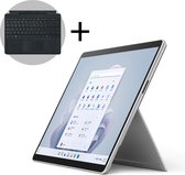 Microsoft Surface Pro 9 - Touchscreen - i5/8GB/256GB - 13 Inch - Platinum + Signature Type Cover - QWERTY - Zwart