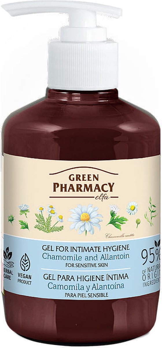 Puur natuurlijk Gel voor intieme hygiëne - Kamille en allantoïne - respecteert de huid 370ml