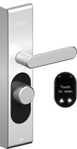LOQED Touch Smart Lock - Slim Deurslot - Met Smart Home Integratie - Bridge, Cilinder & Codetoegang - Metaal