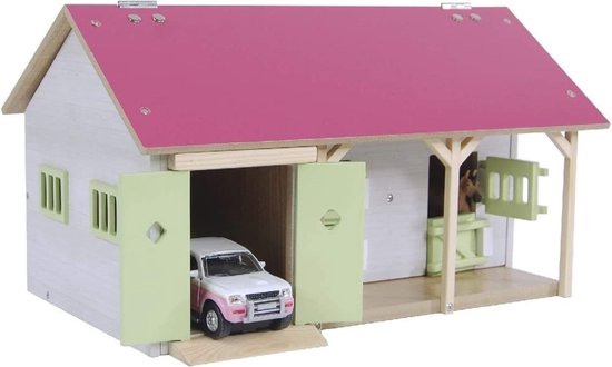 Kids Globe paardenstal met binnenbak 1:32