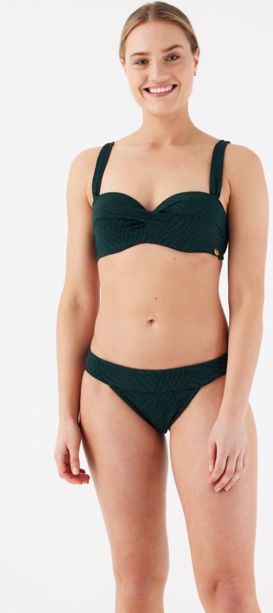 TC WOW twisted bikini top jacquard zebra green voor Dames - Maat 36F - 70F  | bol.com