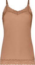 ten Cate Secrets spaghetti top lace hazelnut voor Dames | Maat M