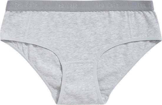 Grijs gemêleerde hipster van Ten Cate met grijze tailleband met logo.
