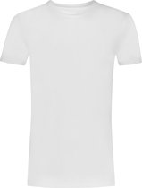 Basics t-shirt high neck wit 2 pack voor Heren | Maat M