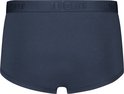 Navy slip met donkerblauwe elastische tailleband met Ten Cate logo, voorkant met gulp.