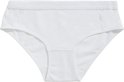 Witte slip met elastische tailleband.