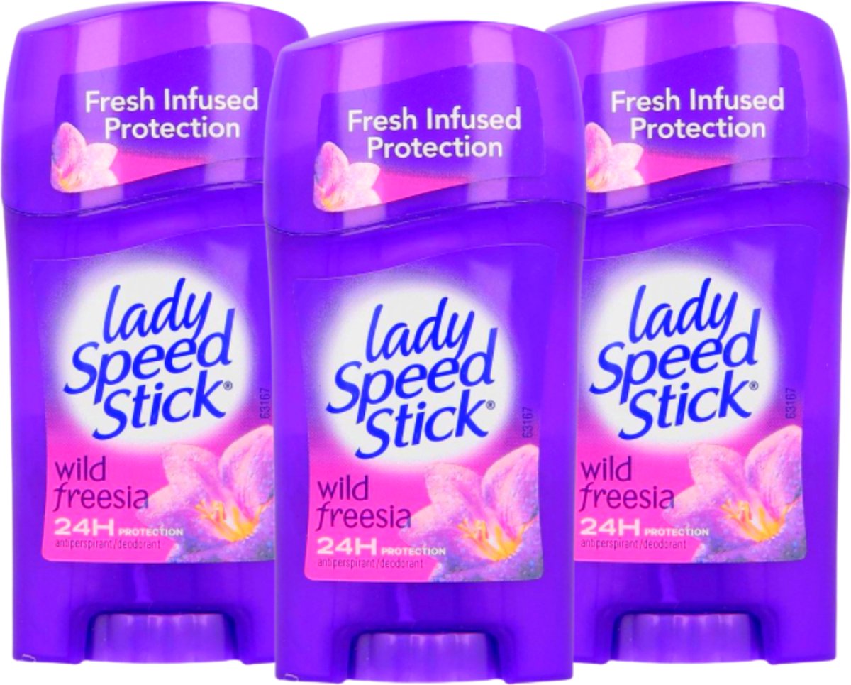 Lady Speed Stick Wild Freesia Deodorant Stick 3 x 45g Deodorant