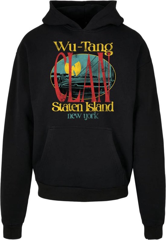 Mister Tee WuTang Clan - Staten Island Heavy Oversize Hoodie/trui - S - Zwart