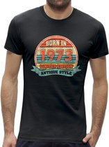 Antique Style 50 jaar verjaardag Abraham t-shirt / kado tip / Heren maat XL / cadeau / leeftijd / 1973