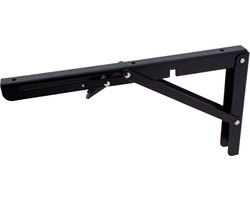 Tafelbladhouder Klapbaar - 40kg - Zwart - Inklapbare plankdrager - Klapbare schapdragers