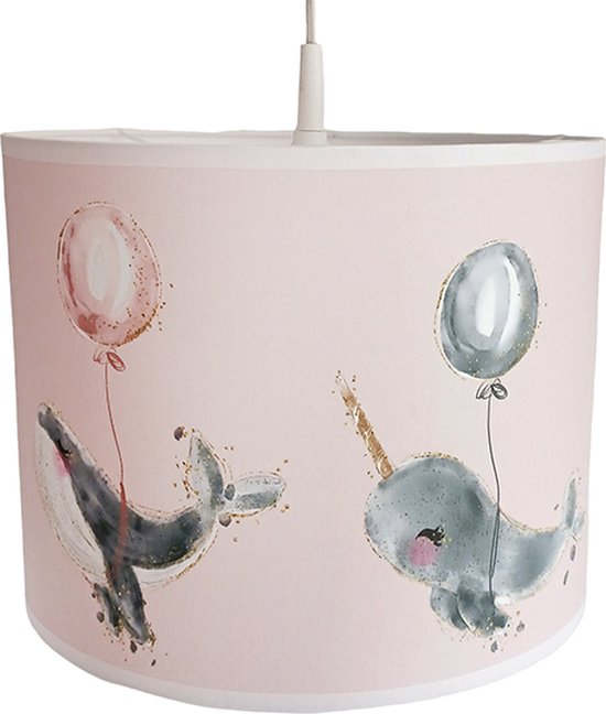 Lampe suspendue coeur de la mer rose-lampe suspendue-animaux marins-éclairage d'ambiance-lampes suspensions-décoration chambre d'enfant-accessoires pour la maison