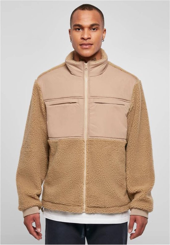 Urban Classics - Patched Sherpa Jacket - 5XL - Beige