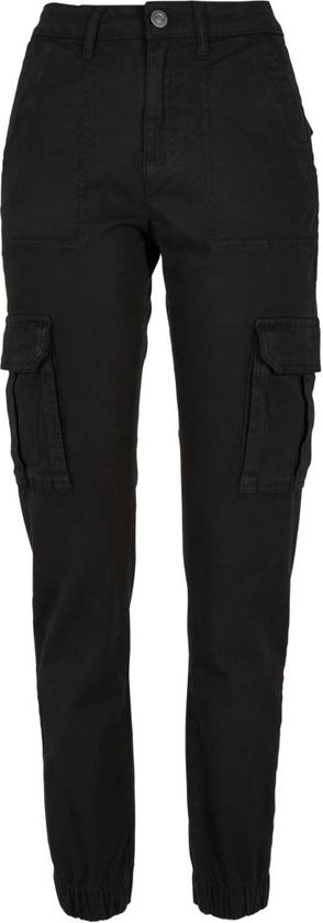 Urban Classics - Cotton Twill Utility Cargobroek - Taille, 34 inch - Zwart