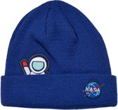 Mister Tee NASA - NASA Embroidery Kinder beanie - L/XL - Blauw